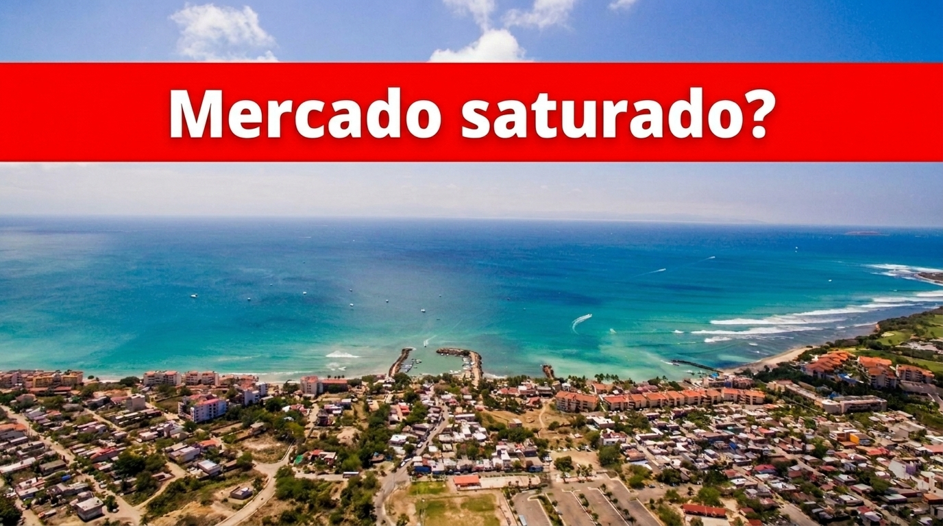 Infografía AMPI Riviera Nayarit — Inventario condominios Puerto Vallarta +337% vs demanda +37%